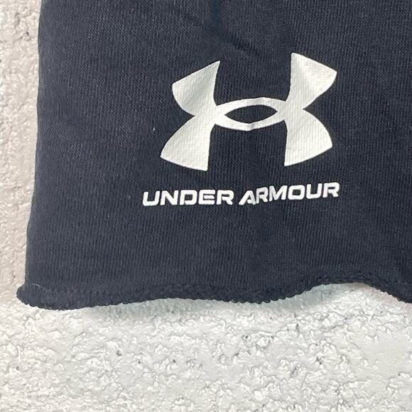 Under Armour Men's 6" Rival Terry Shorts Black Small - Picture 4 of 7